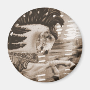 Blur #8 Pferd Magnet