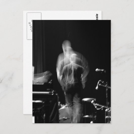 Blur and Movement on Bühne Jazz Show Postkarte (Vorne/Hinten)