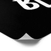 Blur-nana Funny Banana Pun Dark BG Poster (Ecke)