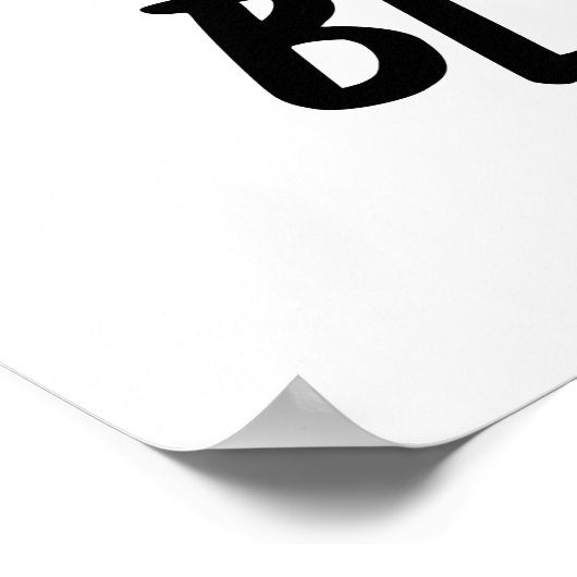 Blur-nana Funny Banana Pun Poster (Ecke)