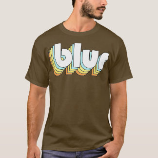 Blur Retro Rainbow Typografie Faded Style T-Shirt