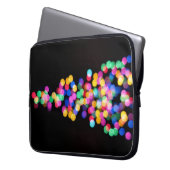 Blurende Weihnachtsbeleuchtung Laptopschutzhülle (Vorderseite Links)