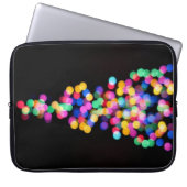 Blurende Weihnachtsbeleuchtung Laptopschutzhülle (Vorderseite)