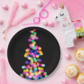 Blurende Weihnachtsbeleuchtung Pappteller (Party)