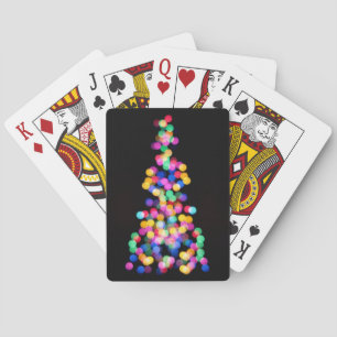 Blurende Weihnachtsbeleuchtung Spielkarten