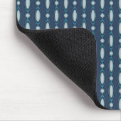 Blurple Beaded Vorhang Design Mousepad (Ecke)