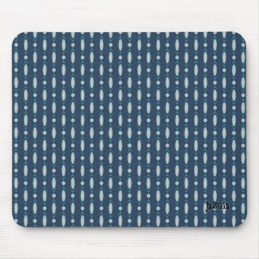 Blurple Beaded Vorhang Design Mousepad (Vorne)