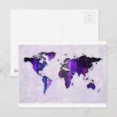 Blurple Streifenkarte Postkarte (Vorne/Hinten)