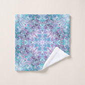 Blurple-Wirbel Badhandtuch Set (Waschlappen)