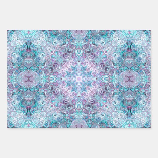 Blurple-Wirbel Geschenkpapier Set (Vorderseite)