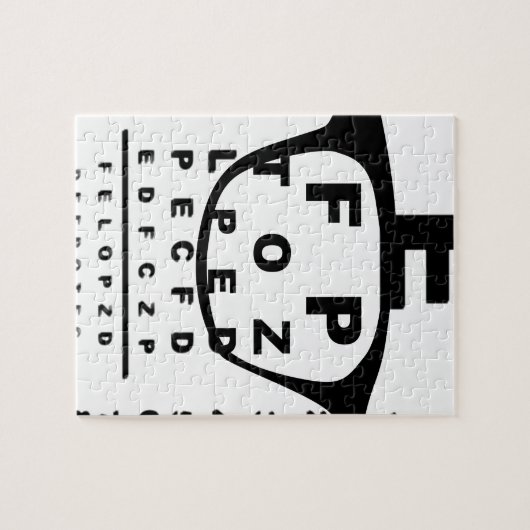 Blurr Augen-Test-Diagramm Puzzle (Horizontal)