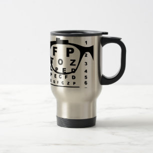 Blurr Augen-Test-Diagramm Reisebecher