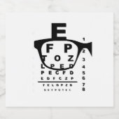 Blurr Eye Test Chart Bierflaschenetikett (Einzelnes Label)
