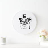 Blurr Eye Test Chart Große Wanduhr (Zuhause)