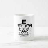 Blurr Eye Test Chart Kaffeetasse (Mittel)