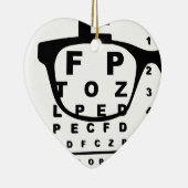Blurr Eye Test Chart Keramikornament (Rechts)