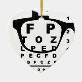 Blurr Eye Test Chart Keramikornament (Vorne)