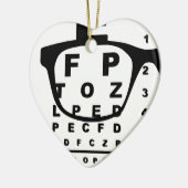 Blurr Eye Test Chart Keramikornament (Links)