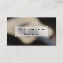 Blurred akustische Gitarre, künstlerisches Foto Visitenkarte