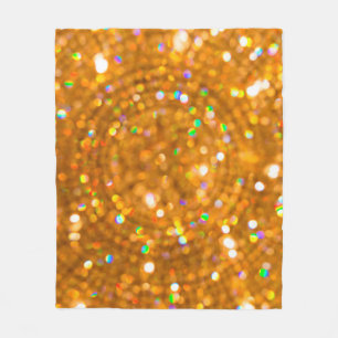 Blurred bokeh Weihnachten goldener Luxus. Fleecedecke