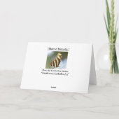 "Blurred Butterfly."Grußkarte Karte (Rückseite)