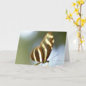 "Blurred Butterfly."Grußkarte Karte (Gelbe Blume)