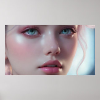 Blurred Girl Portrait 5 Poster