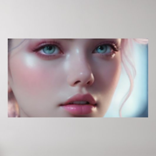 Blurred Girl Portrait 5 Poster (Vorne)