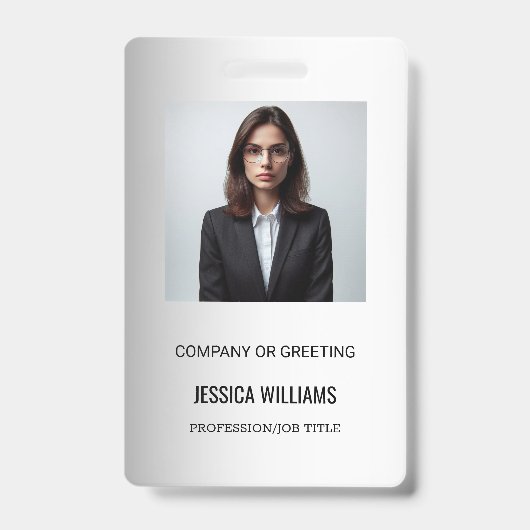 Blurred Grey Background Blurred Gerbera Blume Ausweis (Front)