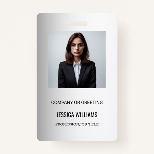 Blurred Grey Background Blurred Gerbera Blume Ausweis (Vorderseite)