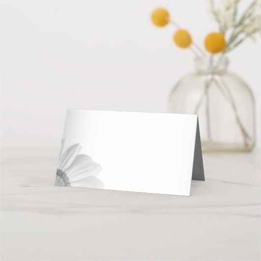 Blurred Grey Background Blurred Gerbera Blume Terminkarte (Rückseite)