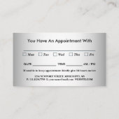 Blurred Grey Background Blurred Gerbera Blume Terminkarte (Rückseite)