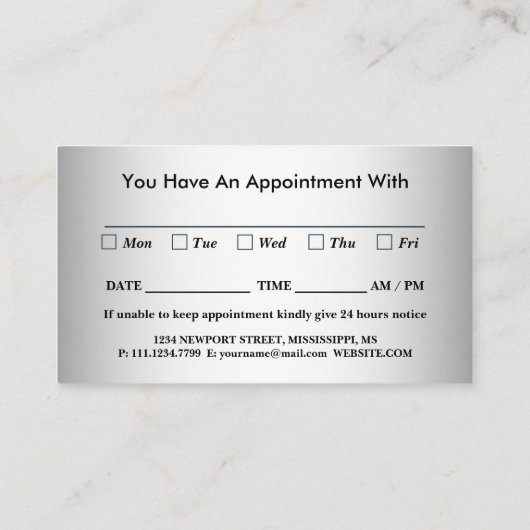 Blurred Grey Background Blurred Gerbera Blume Terminkarte (Rückseite)