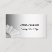 Blurred Grey Background Blurred Gerbera Blume Terminkarte (Vorderseite)