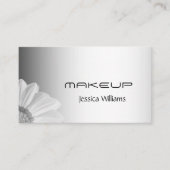 Blurred Grey Background Blurred Gerbera Blume Visitenkarte (Vorderseite)