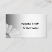 Blurred Grey Background Blurred Gerbera Blume Visitenkarte (Vorderseite)