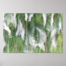 Blurred Motion Grass Natur Abstrakt Poster