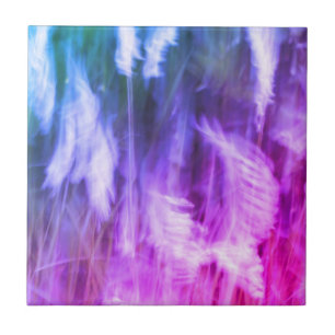 Blurred Motion Grass Natur Abstrakte Kunst Lila Fliese