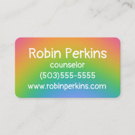 Blurred Rainbow Visitenkarte