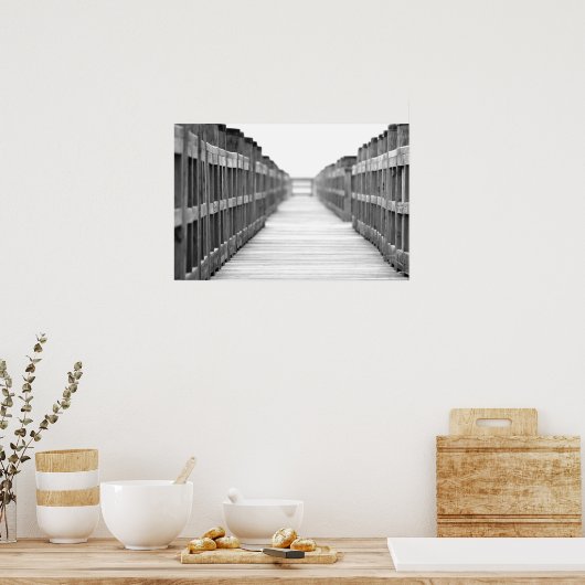 Blurry Planks Poster (Küche)