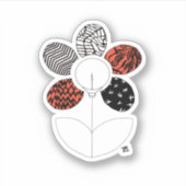 BlurryFlower Vinyl Sticker (Vorderseite)