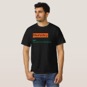 Blursday Funny Sprichwort und Definition Graphic M T-Shirt (Vorne ganz)