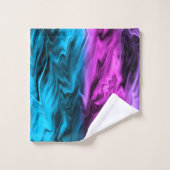 Blurter Hintergrund modische Farbe und Blau Badhandtuch Set (Waschlappen)