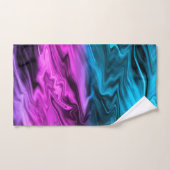 Blurter Hintergrund modische Farbe und Blau Badhandtuch Set (Handtuch)