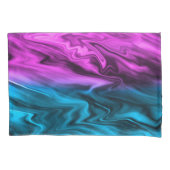 Blurter Hintergrund modische Farbe und Blau Kissenbezug (Vorderseite)