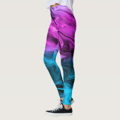 Blurter Hintergrund modische Farbe und Blau Leggings (Links)