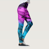 Blurter Hintergrund modische Farbe und Blau Leggings (Rechts)