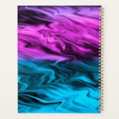 Blurter Hintergrund modische Farbe und Blau Planer (Rückseite)