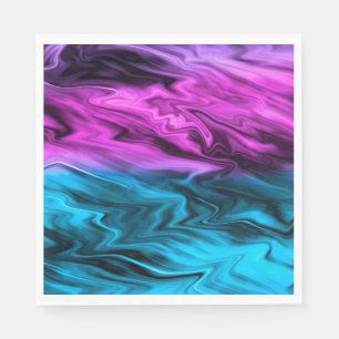 Blurter Hintergrund modische Farbe und Blau Serviette