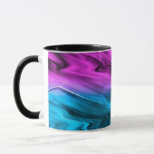 Blurter Hintergrund modische Farbe und Blau Tasse (Links)